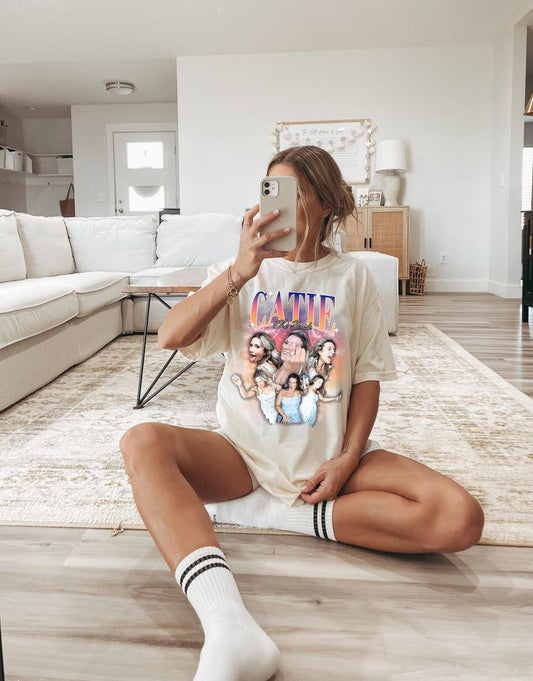 Custom Girlfriend Comfort Colors Bootleg Shirt, Boyfriend Tshirt, Wife Tee, Bachelorette Surprise, Personalized Photo Gift, Retro Rap Design - Tuli Clothing