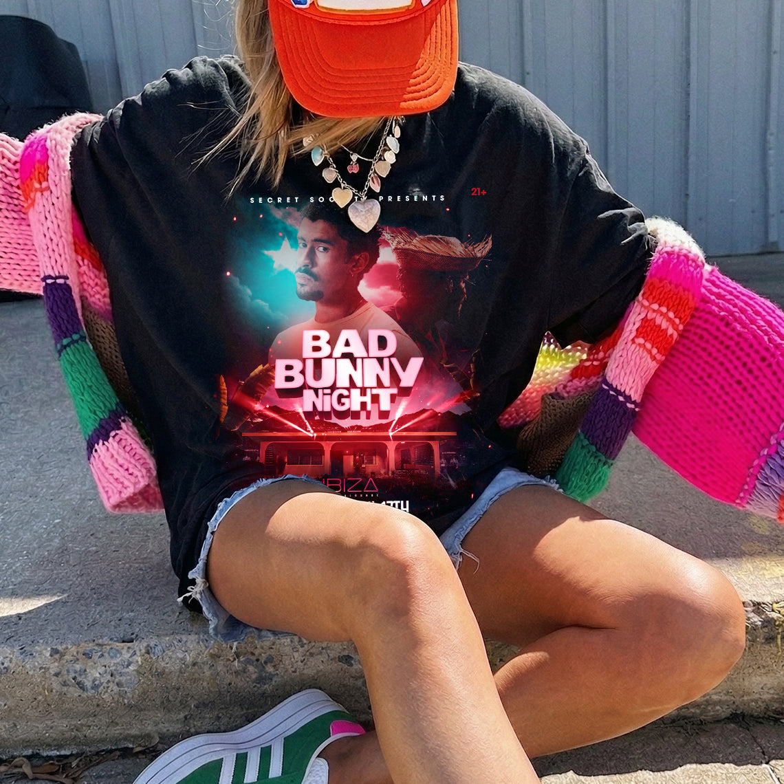 Bad Bunny Night Salt Lake City Vintage Fan Tee | Latino Night Party Graphic Shirt | Dark Washed Event Tee